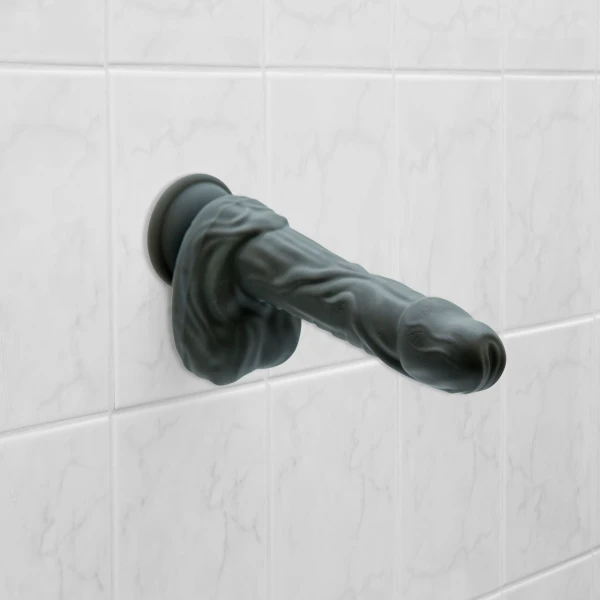 Naked Addiction Rotating, Thrusting, Vibrating 8.6" Silicone Suction Cup Dildo With Balls & Remote — image 9 of 11