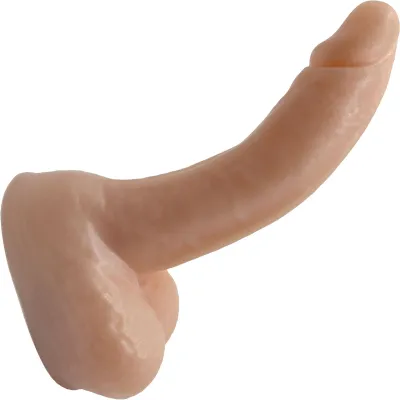 WEE Daddy Dante 6 Platinum Silicone Realistic Dildo With Balls By Dee s Big Daddies Vanilla