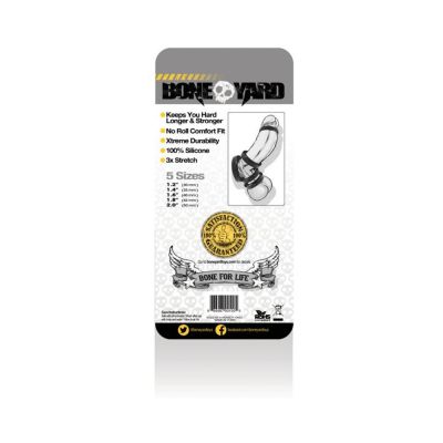 Boneyard Silicone Ring 5 Pcs Kit Black