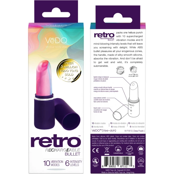 Retro Rechargeable Bullet Vibe in Purple