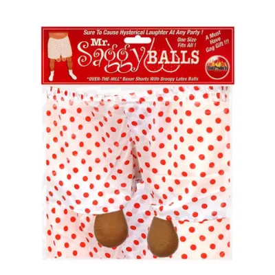 Mr Saggy Balls Over The Hill Boxers With Droopy Latex Balls