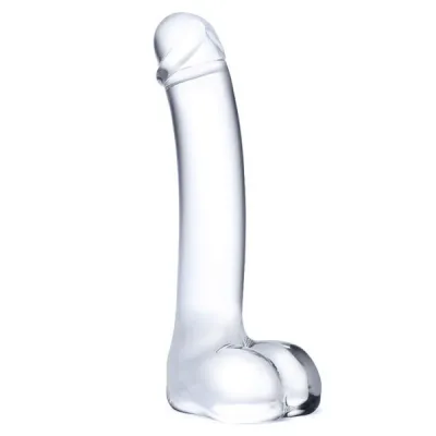 Glas 7 inch Realistic Curved Glass Dildo