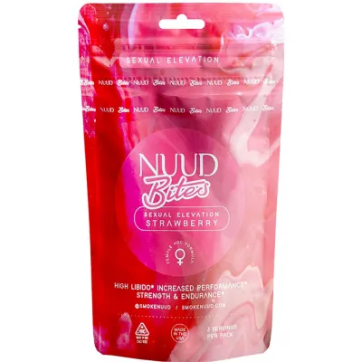 NUUD BITES Aphrodisiac Gummies Female Strawberry