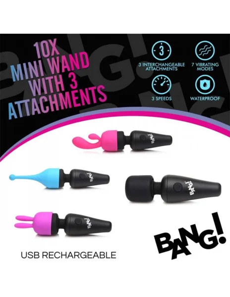 Bang! 10X Mini Wand w/ Attachments