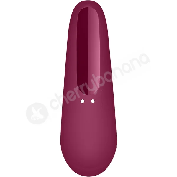Satisfyer Curvy 1+ Burgundy App Controlled Vibrating Clitoral Stimulator
