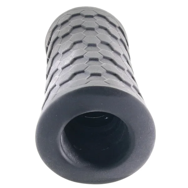M Elite Platinum Hekx Silicone Dual End Penis Masturbator By Blush - Black
