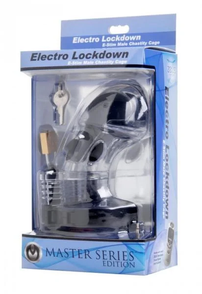 Electro Lockdown Estim Male Chastity Cage
