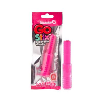Go Stix Super Slim Vibrator Pink One Size