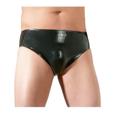 Latex Mens Briefs With Anal Dildo