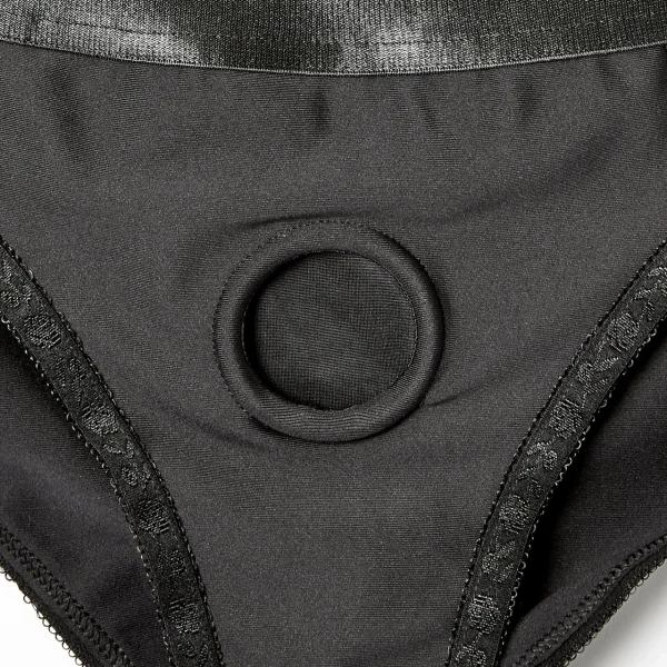 EM.EX. Active Harness Wear - Silhouette (Crotchless) Strap-On Harness Brief By Sportsheets