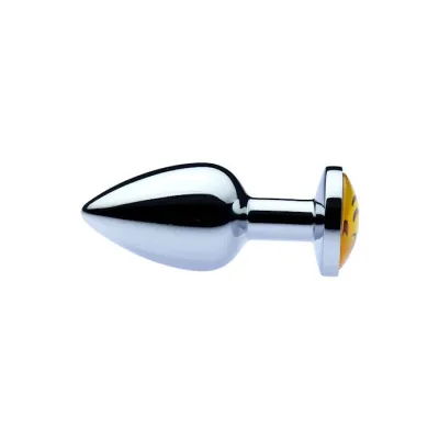 Kink Range Emoji Butt Plug 2 8 Inch Silver 2 8 Inch