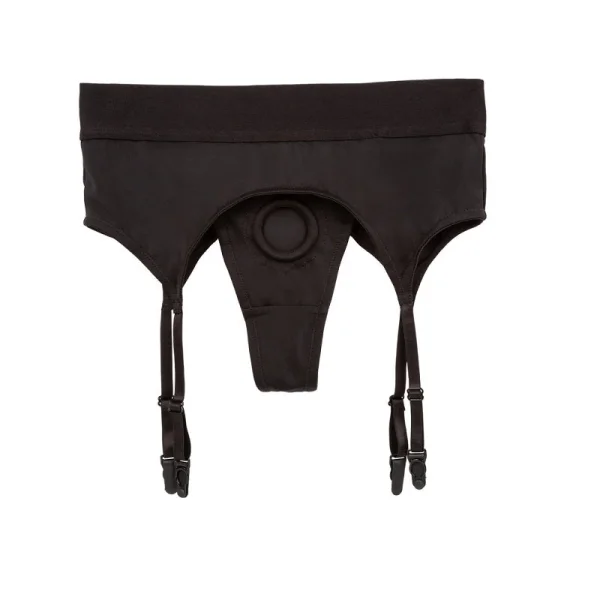Boundless Thong With Garter Strap-On Harness By CalExotics