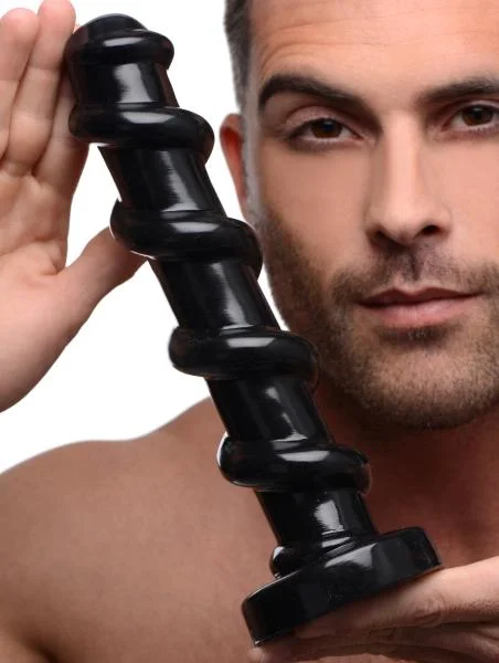 Mighty Screw 9.5 Inches Dildo Black — image 5 of 8