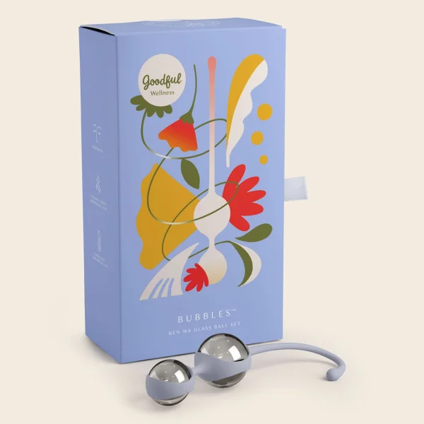 Goodful Wellness Bubbles Glass Ben Wa Ball Set