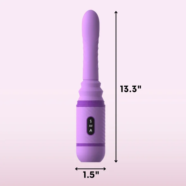 Love Thrust-Her Thrusting Silicone Vibrator