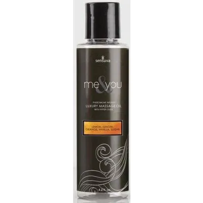 Me and You Massage Oil Lemon Ginger Orange Vanilla Sugar 4 2 Oz
