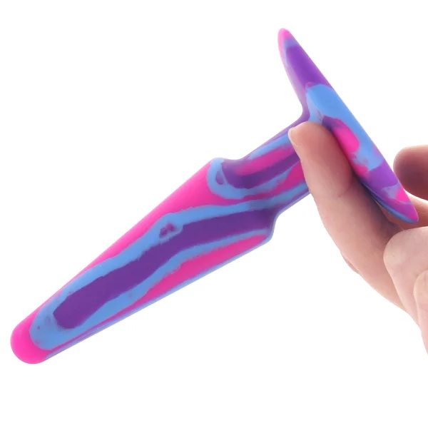 A-Play Groovy Silicone 5" Anal Plug By Doc Johnson - Berry
