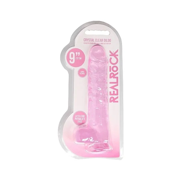 Realrock Realistic Dido With Ball 9" Pink