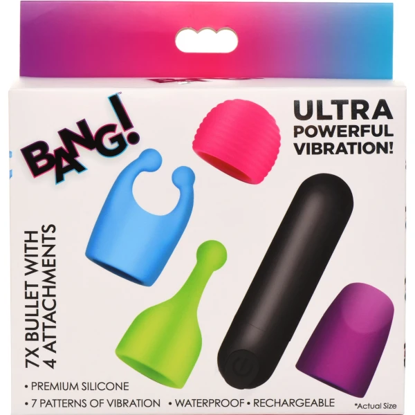 Bang! Rechargeable Bullet and Attachment Set