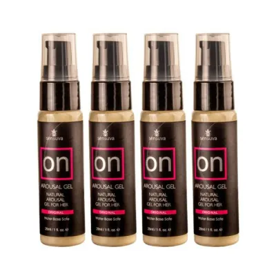 Sensuva Pack Of 4 On Original Arousal Gel 1 Oz Bottle Plus Vl8tdon Arousal Oil And Gel 8 piece Test