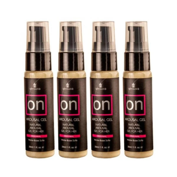 Sensuva Pack Of 4 On Original Arousal Gel 1 Oz. Bottle Plus Vl8tdon Arousal Oil And Gel 8-piece Test