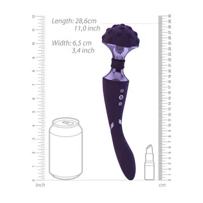 Shiatsu Bendable Massager Wand Grey 10 6 Inch