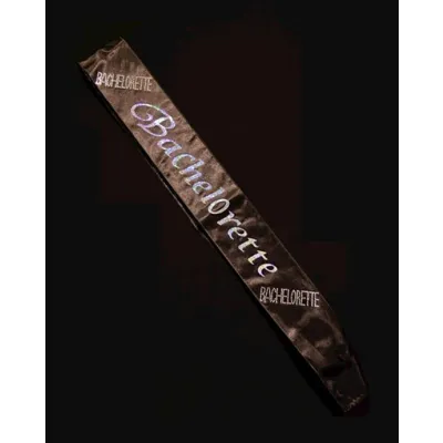 Bachelorette Sash Black