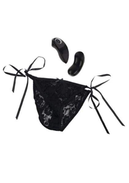 Remote Control 10 Function Little Black Panty - Panty