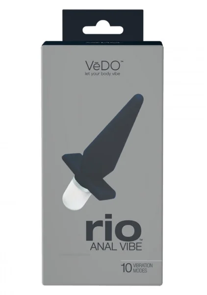 Rio Silicone Anal Vibe by VeDO - Just Black