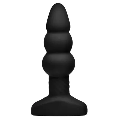 Slim I Rippled Rimming Butt Plug with Remote Control