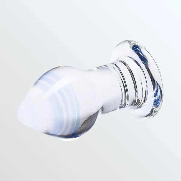 Gläs Amethyst Rain Glass Butt Plug Dildo