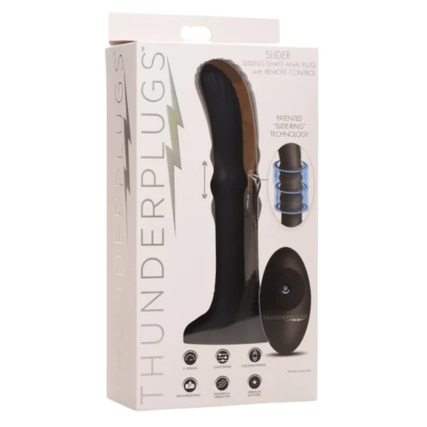 ThunderPlugs Sliding Shaft Anal Plug with Remote Control