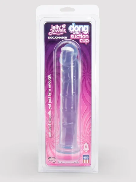 Doc Johnson Jelly Jewels Realistic Dildo with Suction Cup 8 Inch