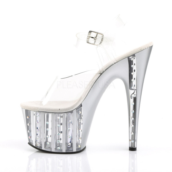 7 inches Heel, 2 3/4 inches RS Lined PF Ankle Strap Sandal — image 15 of 24