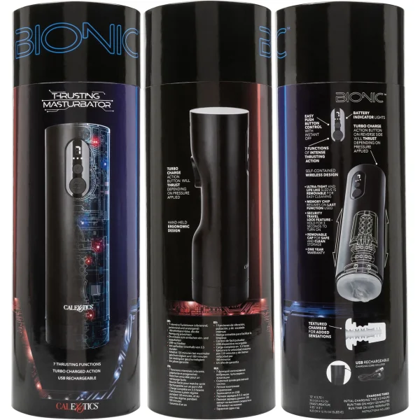 Bionic Thrusting Rechargeable Penis Masturbator By CalExotics