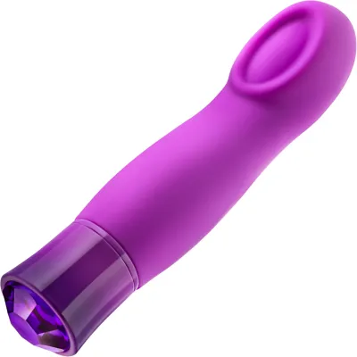 Oh My Gem Charm Rechargeable Waterproof Silicone Warming Vibrator By Blush Amethyst