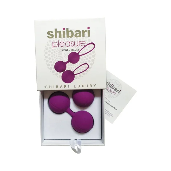 Shibari Pleasure Balls Set Of Two 1 Double Ball 1 Single Ball Purple — image 16 of 19