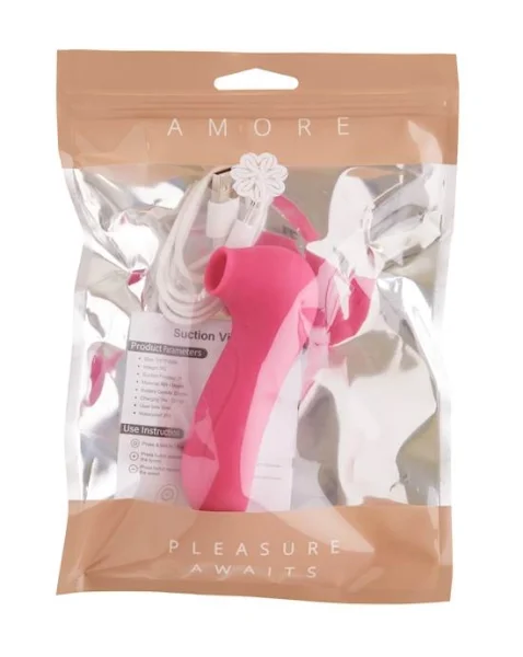 Amore Missy Suction Vibrator - Pink