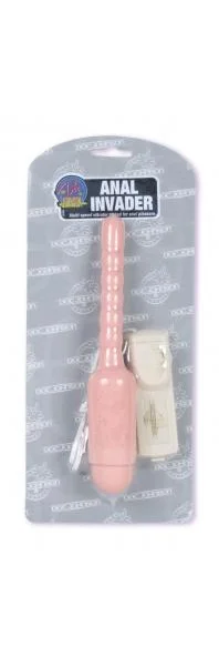 Anal Invader Vibrator 8 Inch Flesh — image 5 of 6