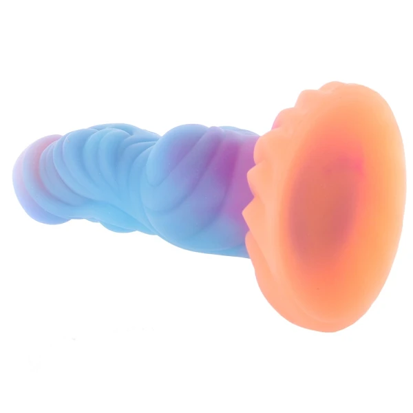 Alien Invader 8" Silicone Glow In The Dark Suction Cup Dildo By Creature Cocks