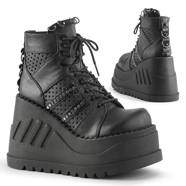 4 3/4 inches PF Lace-Up Front Wedge Bootie