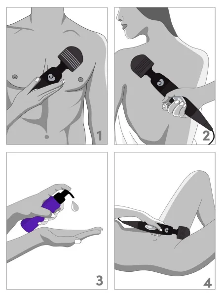 Lovehoney Extra Powerful Multispeed Mains Powered Magic Wand Vibrator (EU plug) — image 6 of 7