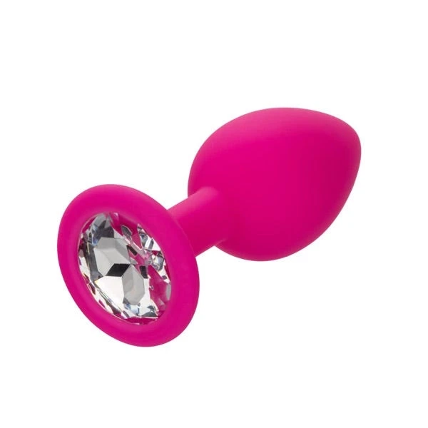 Cheeky Rechargeable Vibrating Gem Detailed Butt Plug Set