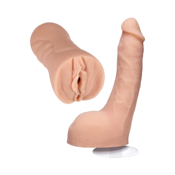 Signature Set - Leolulu - Leo Ultraskyn Pocket Pussy  & Lulu 8 Inch Ultraskyn Cock With Removable Va