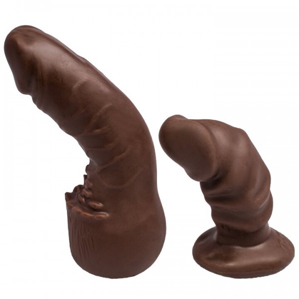 Love Stick Dark Tone Double Strap-On – 6 Inch — image 4 of 5