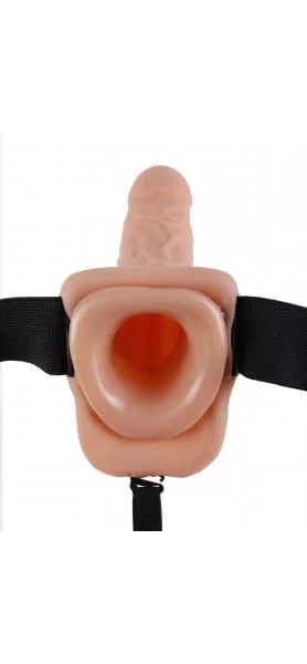 Fetish Fantasy - 9" Hollow Strap-On With Balls - Flesh — image 9 of 10