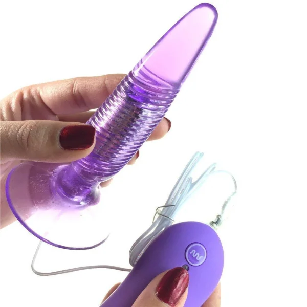 Cherry's Vibrating Twister Butt Plug