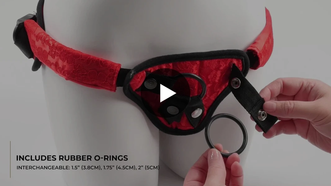 Red Lace Corsette Harness