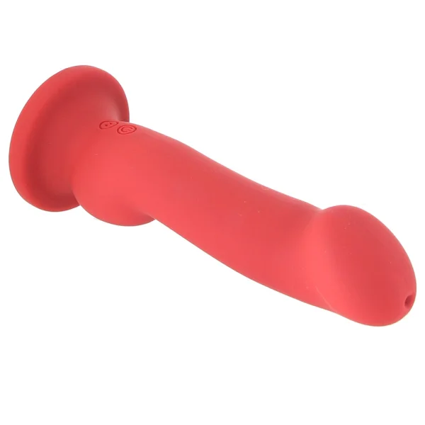 Impressions Las Vegas Rechargeable Waterproof Silicone Suction Cup Vibrator By Blush - Crimson