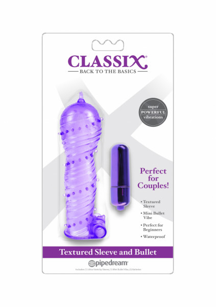 Classix - Textured Sleeve & Bullet, Purple How To Use A Vibrator